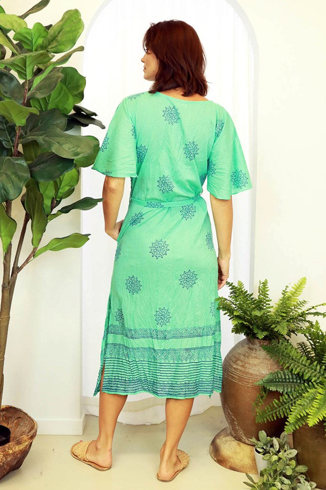 Alfie Midi Dress Lagoon