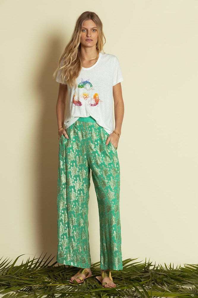 Melania Pant Emerald