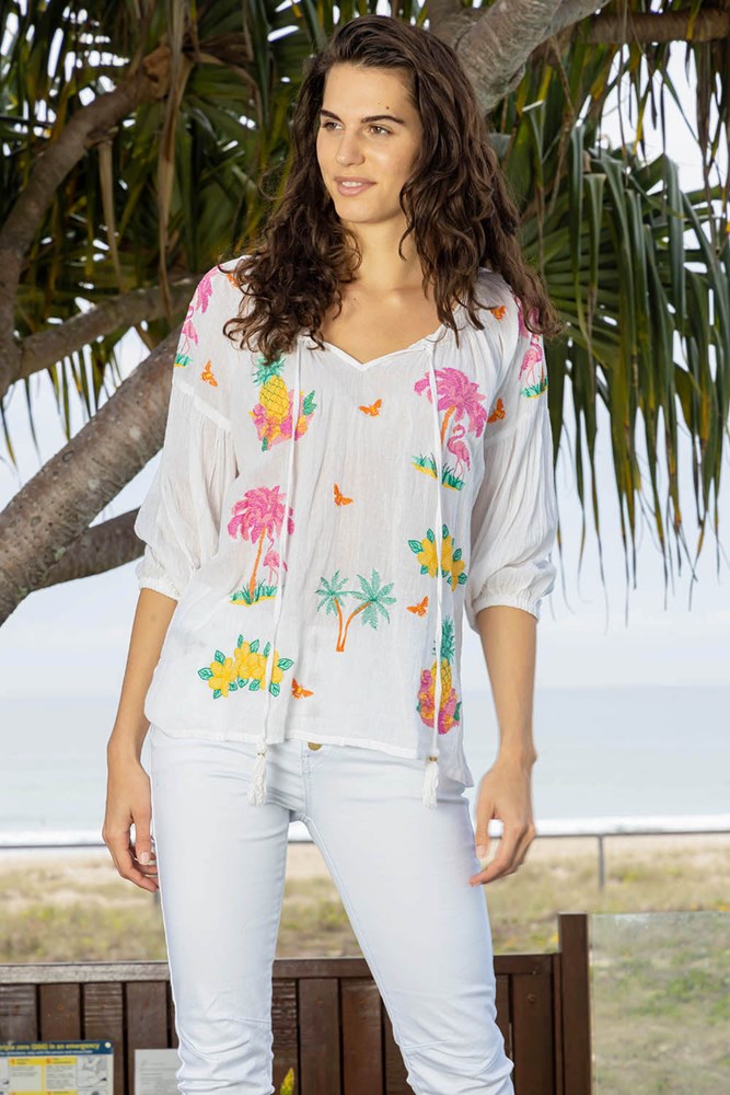 Hibiscus Shirt Multi