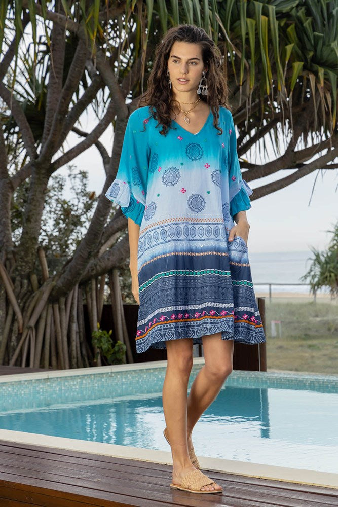 Arva Dress Ocean