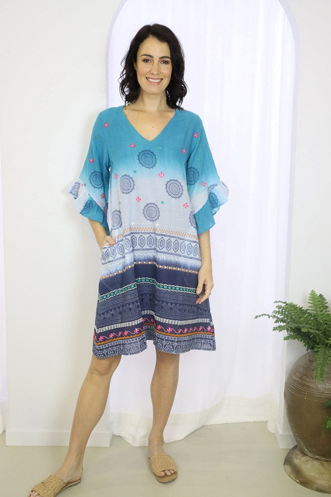 Arva Dress Ocean