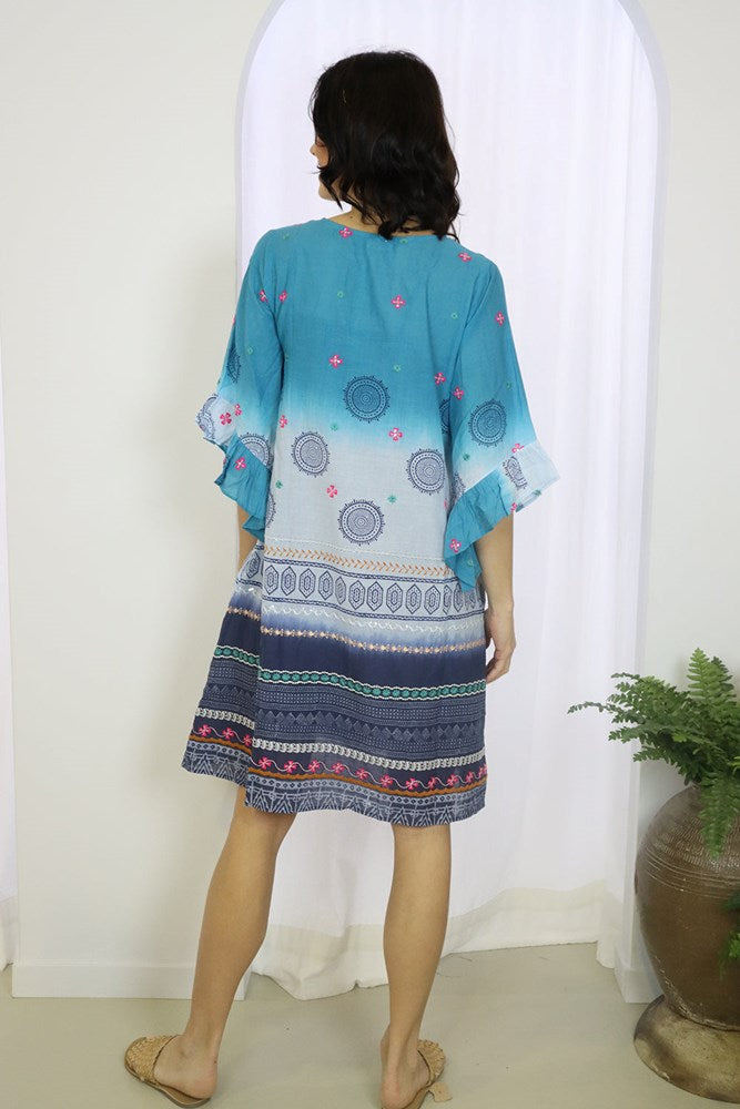 Arva Dress Ocean