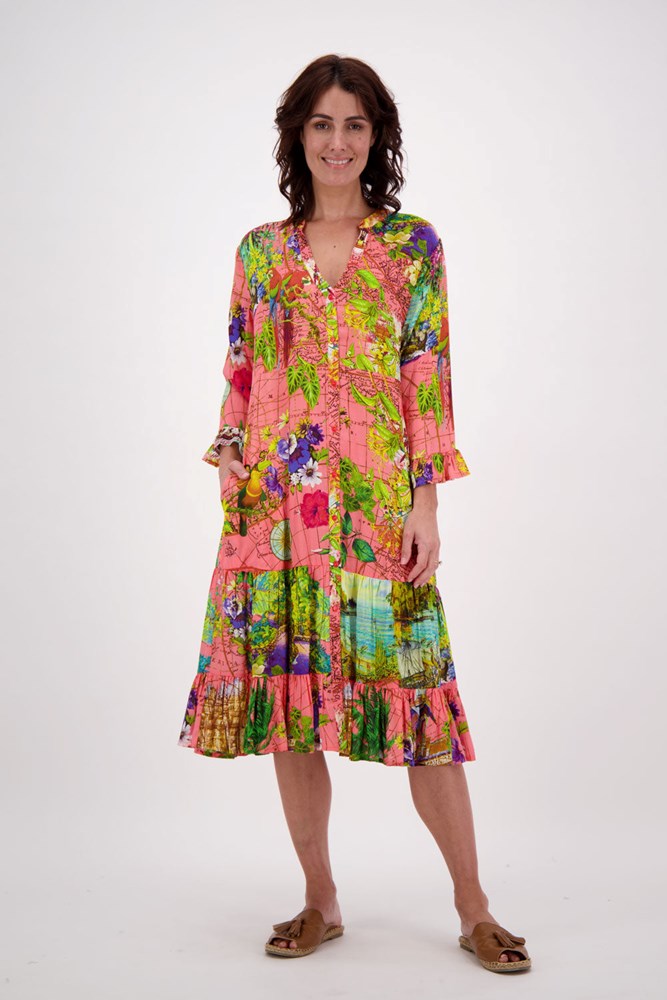 Mercer Dress Coral