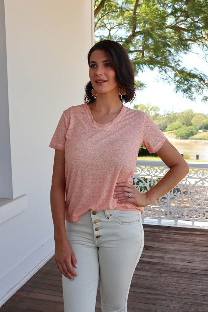Plain T-Shirt Peach